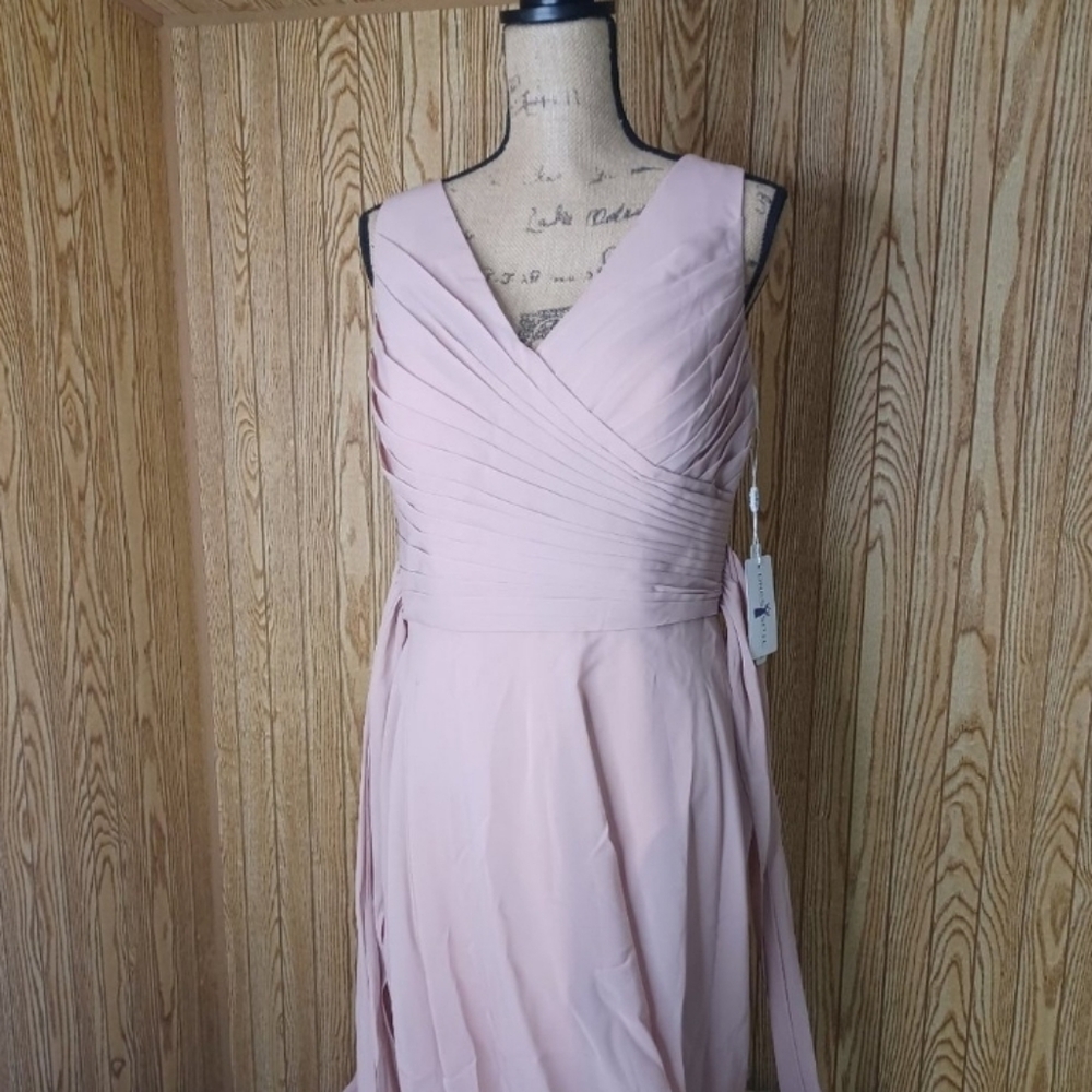 Dresspic v neck Sleeveless bridesmaid dress